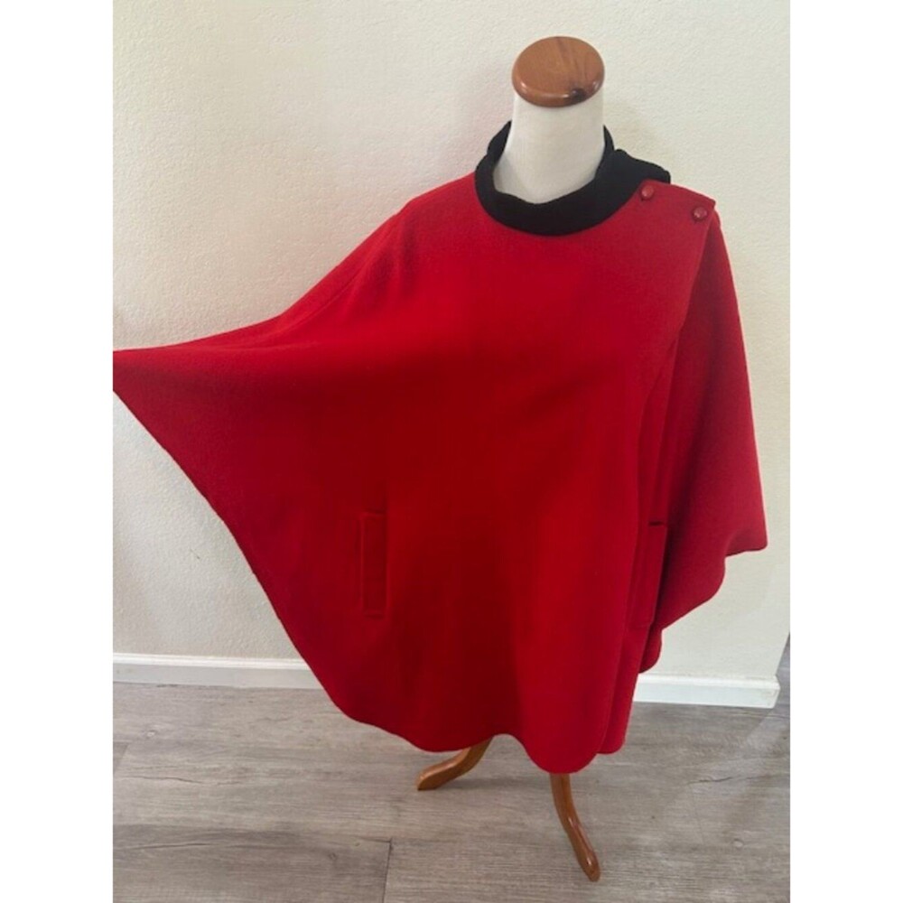 Red Wool Cape
